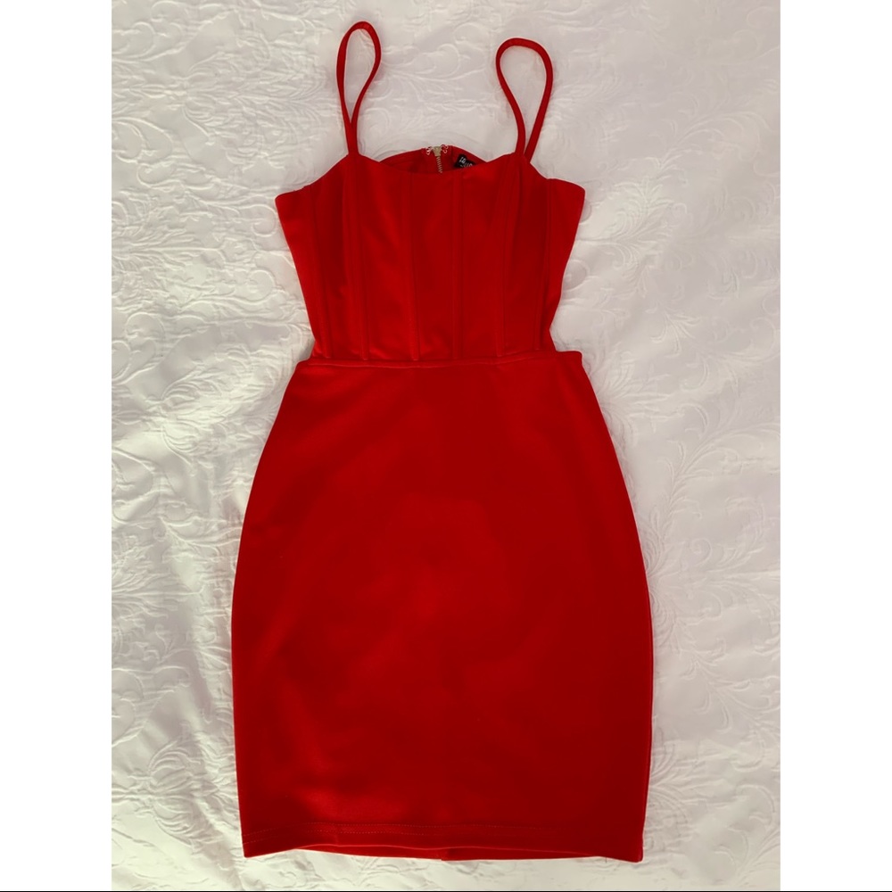 Red Fashion Nova Mini Dress
